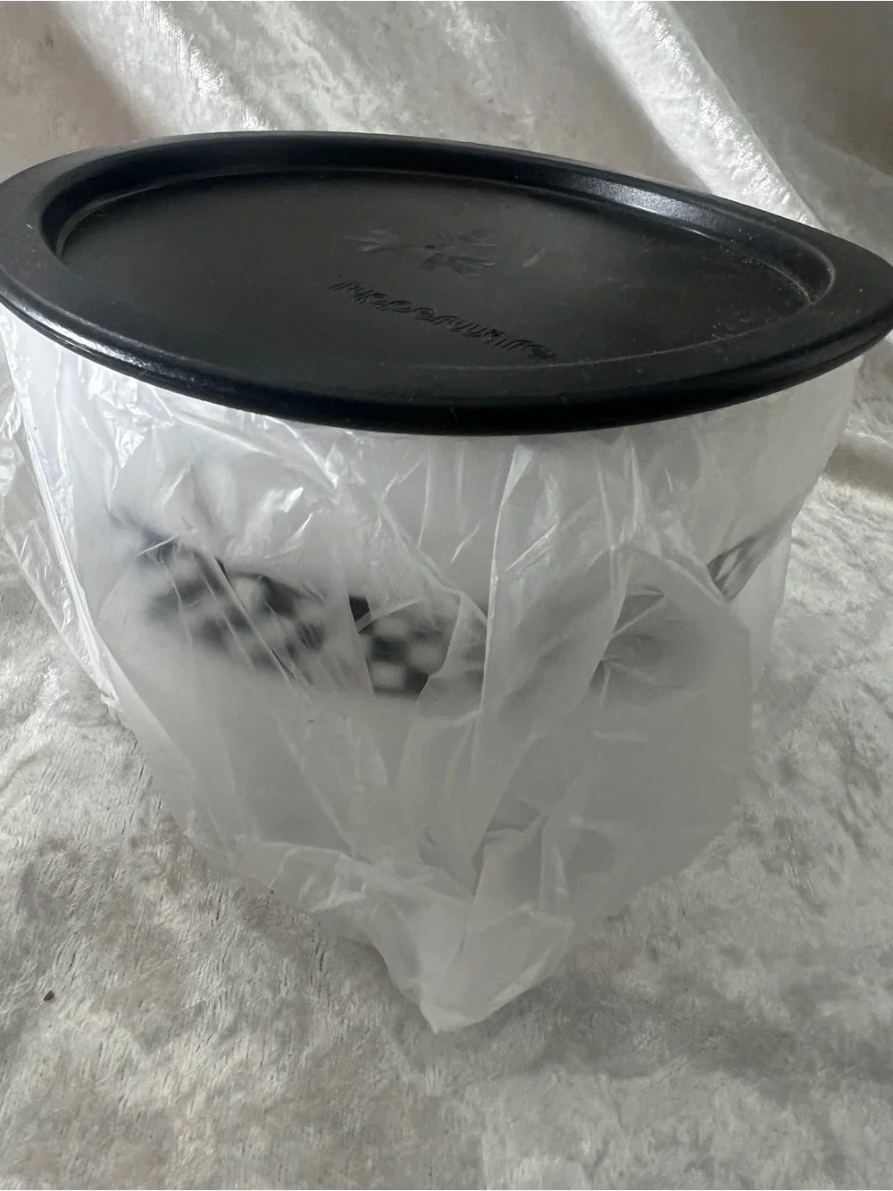 Decorative Chef Print Food Storage Containers with Black Lids - Set of 4